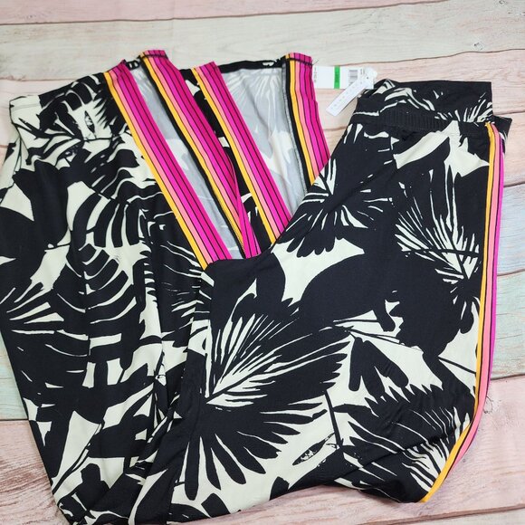 Trina Turk Women's Lennox Swim Spa Side slit Pants Large Black White NEW $162 - Picture 8 of 9